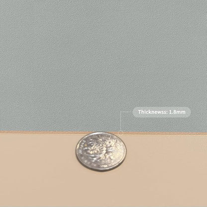 Leather Table Pad,1.8mm Thick,40x96 Inch,Dining Table Pad,Table Pads for Dining Room Table Rectangular,Table Pads for Dining Room Table,Dining Table Cover(Light Brown+Gray,40x96)
