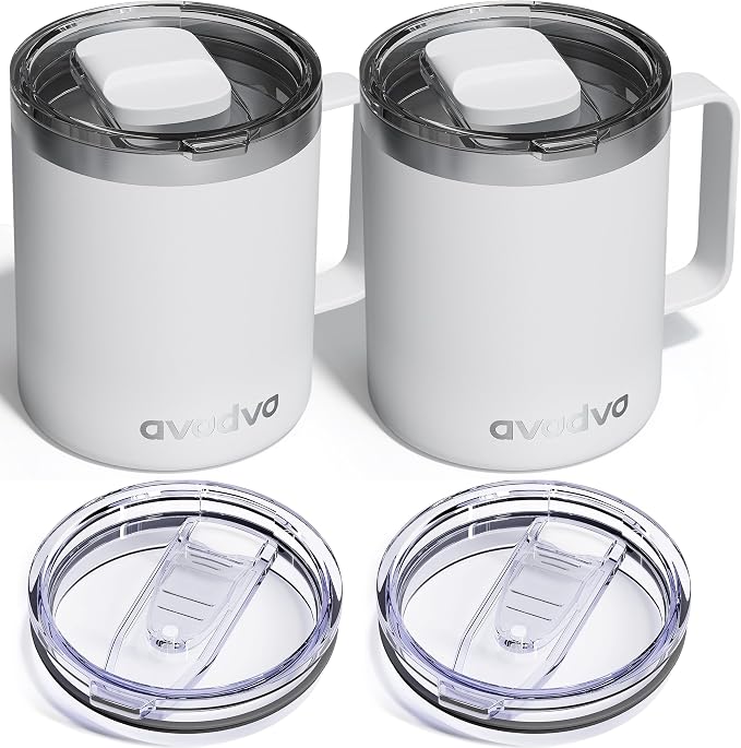 2 Pack 12oz Insulated Coffee Mug by avodvo