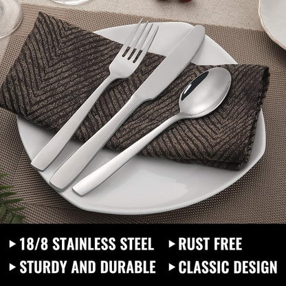 Hiware 72-Piece Silverware Set for 12, Stainless Steel Flatware Cutlery Set For - Image 3