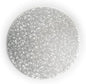 modern-twist 15" Round Silicone Placemat, BPA, PVC-Free Table Mat, Dishwasher Safe, Twine Print in Silver, Pack of 1
