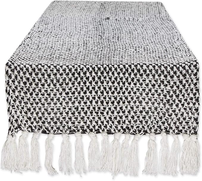 DII Woven Basics Collection 100% Cotton Knit Table Runner by DII