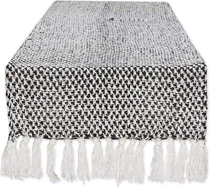 DII Woven Basics Collection 100% Cotton Knit Table Runner by DII