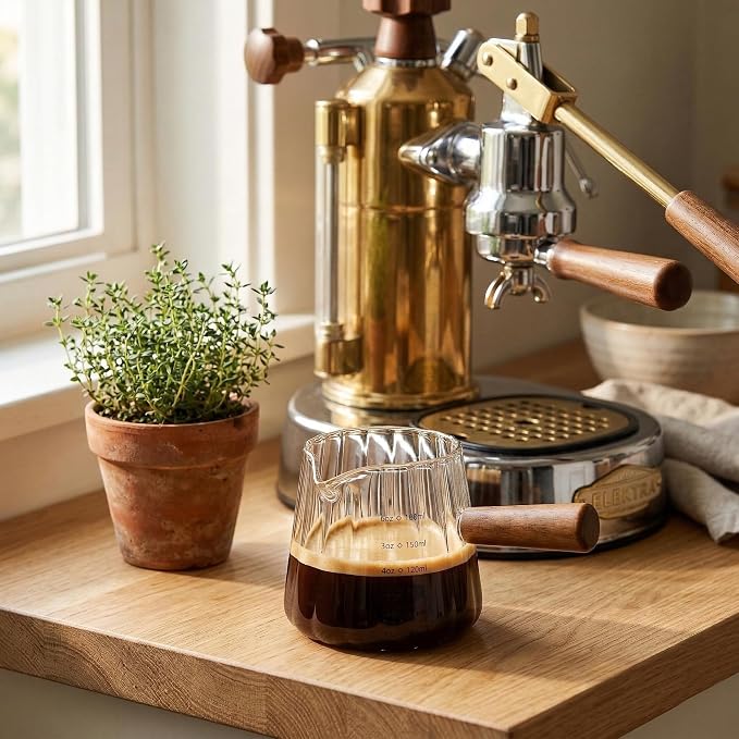 2 PCS Espresso Cups, Ohola 6OZ Espresso Shot Cup, Glass Measuring Cups - Image 8