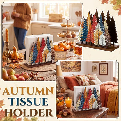 Autumn Forest Napkin Holder for Tables Classical Autumn Forest Napkin Holder - Image 3