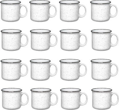 Set of 16 Ceramic Campfire Mugs – 15 Oz, Camping – Customizable by GiftsbyDesign