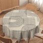 Boho Round Tablecloth, Mid Century Minimalist Abstract Aesthetic Modern Tablecloth for Home Party Dining Room Kitchen Decor 70Inch(178cm)