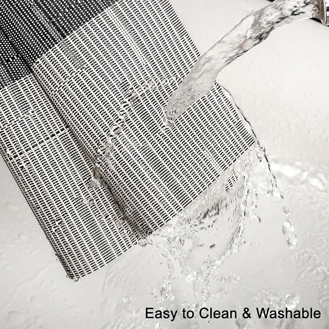 Table Runner 88 Inches Long, Vinyl Woven Farmhouse Table Runners | Washable - Image 3