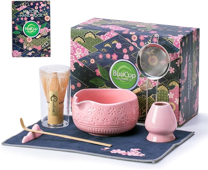 Buucup Matcha Whisk Set, Ceramic Matcha Kit by Buucup