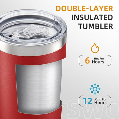 20oz Tumbler Bulk with Lid Stainless Steel Tumblers, 12 Pack | Leak Proof Lid - Image 2
