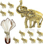 Elephant Napkin Rings Set of 12 Gold Tropical Animal Napkin Ring by DavifinaNapkinRings