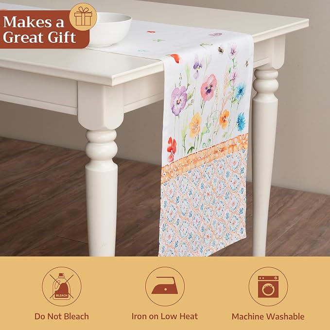 Maison d' Hermine Table Runner 100% Cotton 14.50" x 72" | Table Runners 72 - Image 5