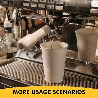 RACETOP 16 oz 500 Pack Disposale Paper Coffee Cups, To Go Cups Ideal - Image 7