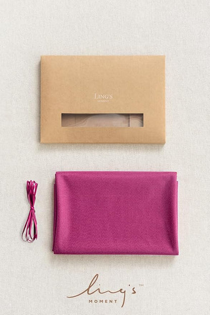 Ling's Moment 14Ft Magenta Table Runner, Wedding Long Chiffon Table Runners | - Image 7