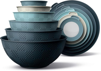 COOK WITH COLOR Mixing Bowls with Lids by CookwithColor