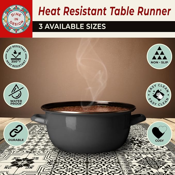 Heat Resistant Table Runner, 53 x 14 Inch - Image 5