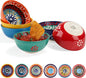 BCS Ceramic Salsa Bowls Set of 6 Small Pinch Bowls for Dipping, Cooking Prep & Charcuterie Board, Soy Sauce Dish, Multicolor Handmade Decorative Mini Serving Dishes Dishwasher Safe (3.2''-3 oz)