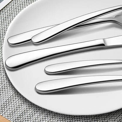 LIANYU 77-Piece Heavy Duty Silverware Set - Image 7