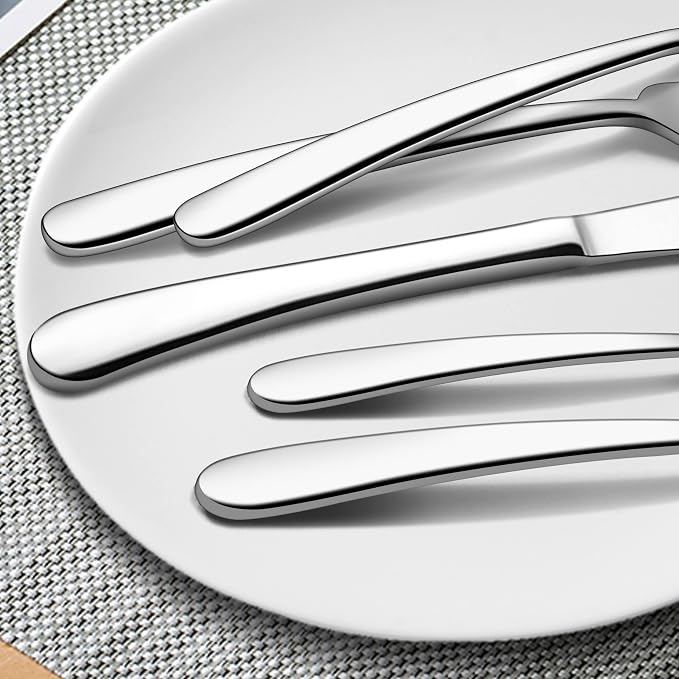 LIANYU 53-Piece Heavy Duty Silverware Set - Image 7