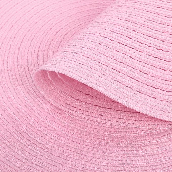 SHACOS Round Braided Placemats Set of 4 Washable 15 inch Round Table Mats - Image 3
