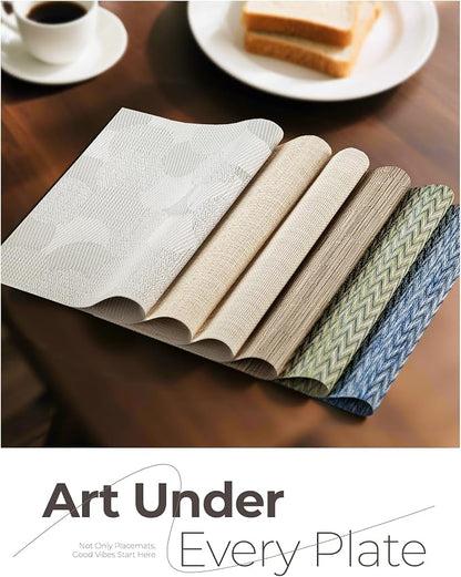 Leetaltree Light Brown Placemats Set of 12 - Image 8