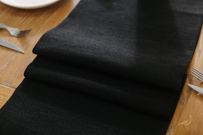 Dinning Table Runner 12 x 60 Inches Farmhouse Kitchen Coffee Burlap Table Runner - Image 5