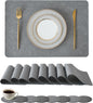 Leetaltree Reversible Faux Leather Placemats and Coasters Set of 16, 12x17 Inch by Leetaltree-ArtatEveryTable