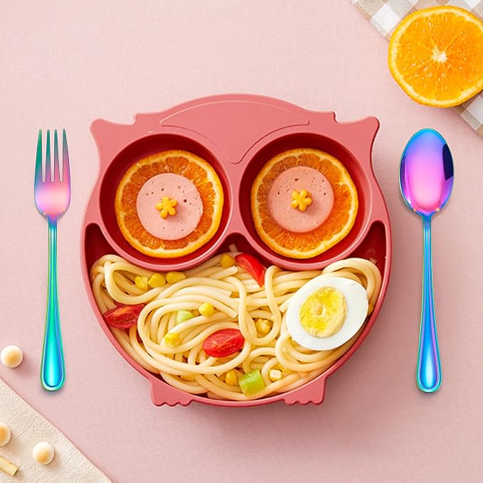LIANYU 15-Piece Rainbow Kids Silverware Set, Toddler Utensil Flatware Set | - Image 5