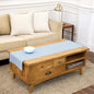 Solino Home 100% Pure Linen Table Runner Blue, Classic Hemstitch 14 x 48 in | by SolinoHome