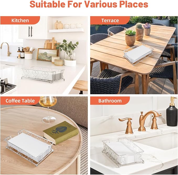 Stainless Steel Napkin Holder for Table, Kitchen Countertop, Dinner Table - Image 7