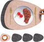 Faux Leather Placemats Set of 4, Dual Sided by Chitomars