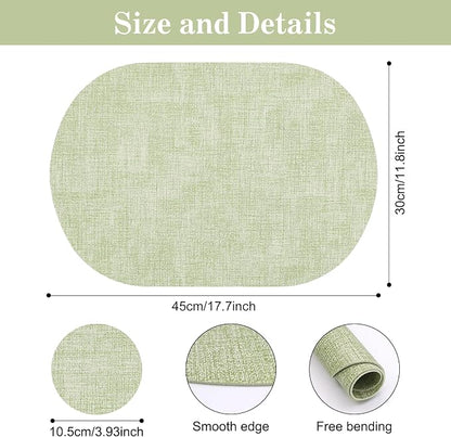 Faux Leather Placemats Set of 4 - Image 3