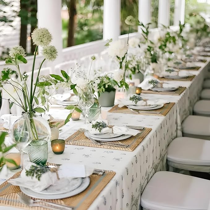 MAOANME Boho Eucalyptus Leaf Napkin Rings - Image 5