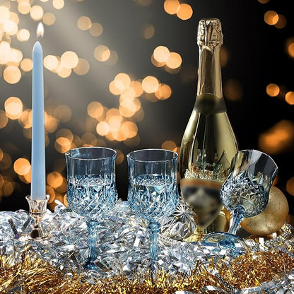 XUWAIDSGN 7oz Plastic Vintage Wine Glasses Drinking Glasses Unbreakable Wedding - Image 5