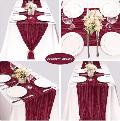 12 Pack Cheesecloth Table Runner 35x72 Inch Boho Gauze Table Runner Rustic - Image 5