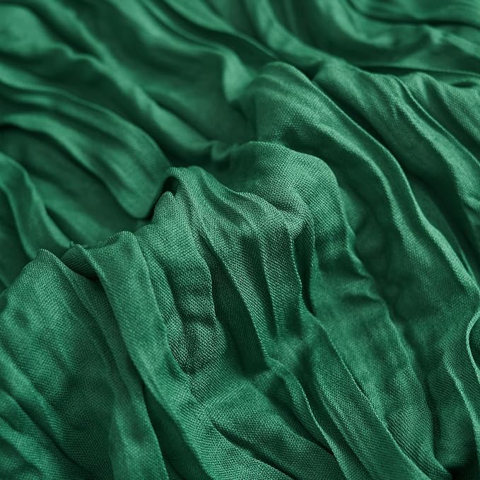 Asee'm 6pcs Emerald Green Cheesecloth Table Runner Christmas 10FT Rustic | Fall - Image 5