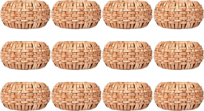 ALPHA Living HOME Napkin Rings Set of 12 by ALPHALivingHOME