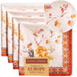 Maison d' Hermine Cloth Napkins Set of 4 100% Cotton for Thanksgiving Christmas Decorations Everyday Reusable Square Fall Napkins Cloth Washable Dinner Party (Kelim - Prairie, 20"x20")