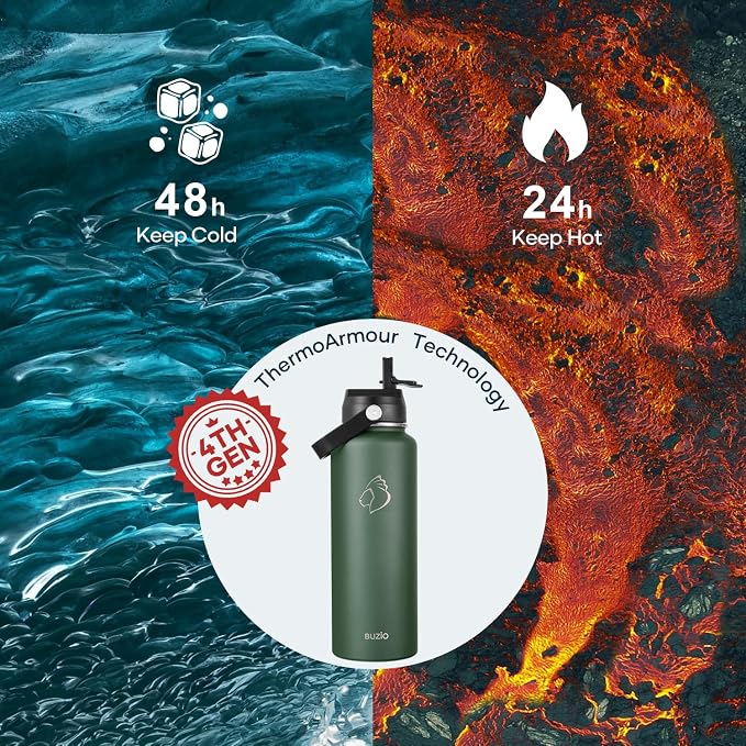 BUZIO Triple Wall Vacuum Water Bottle - Image 2