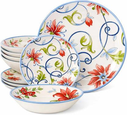 12-Piece Porcelain Dinnerware Set by TudorEngland