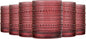 Khen Ruby Red Hobnail Drinking Tumbler | Set of 6 | 11 OZ Bubble Design Vintage by Khen