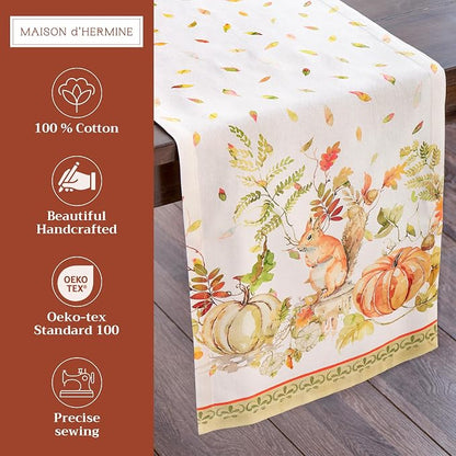 Maison d' Hermine Table Runner 100% Cotton 14.50" x 108" | Table Runners 108 - Image 2