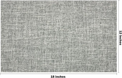 Rilassato Textile Placemats, Set of 4 Heat-Resistant Placemats for Kitchen Table, Washable Durable Linen Table Mats Woven Placemats (4, Light Grey)