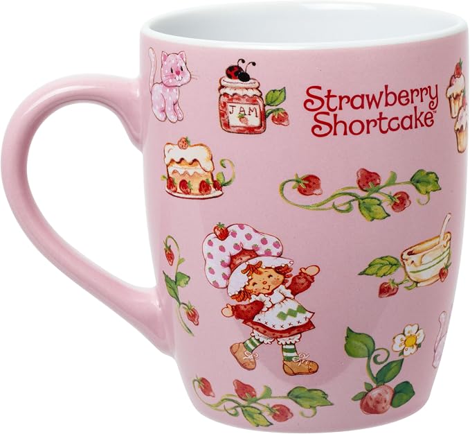 Silver Buffalo Strawberry Shortcake Berry Vines, Ceramic Mug, 25oz | Jumbo Size - Image 2
