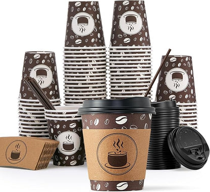 JOLLY PARTY 10oz Disposable Coffee Cups by JOLLYPARTY