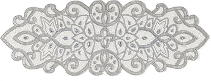 Beaded Table Runner Decorative Hand Glitz Rustic Farmhouse - Image 9