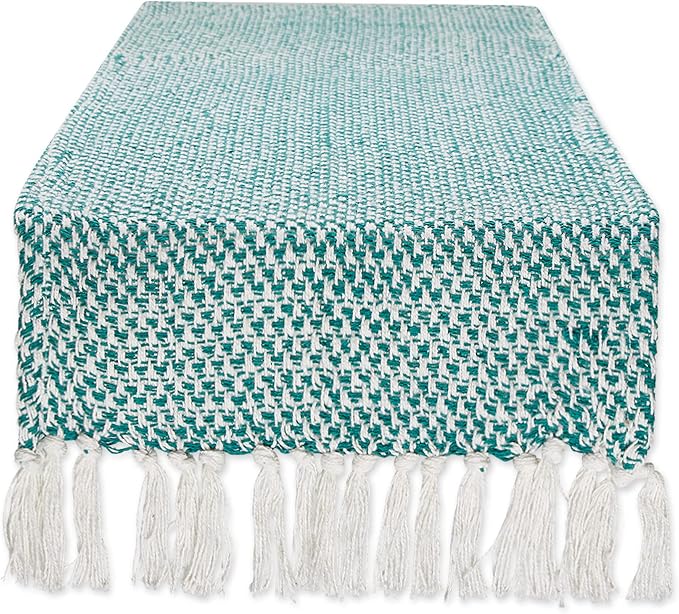 DII Woven Basics Collection 100% Cotton Knit Table Runner by DII