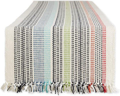 DII Variegated Tabletop Collection, Table Runner, Mediterranean by DII