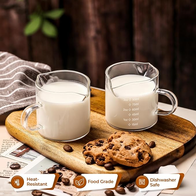 4 Oz Espresso Shot Cups Set of 2 Double Spout - Image 4