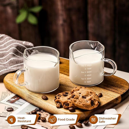 4 Oz Espresso Shot Cups Set of 2 Double Spout - Image 4