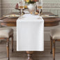 White Table Runner, Waterproof Washable Runners 108 Inches Long | Reusable by KAIPHO